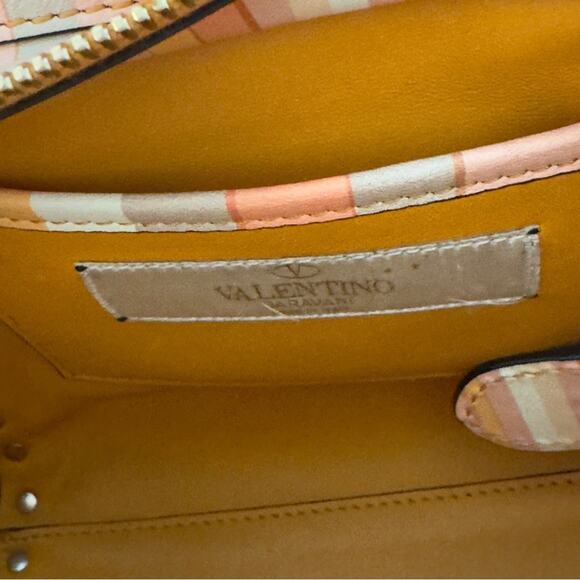 Valentino Pastel Multicolor Leather Small Native Couture 1975 Rockstud Bag Tote - Picture 6 of 17